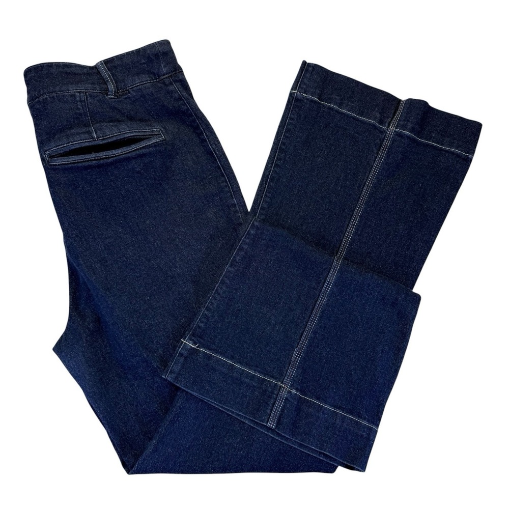 Anthropologie Pilcro & The Letterpress Bootcut Denim Jeans Patch Pocket Size 32 - Picture 3 of 10
